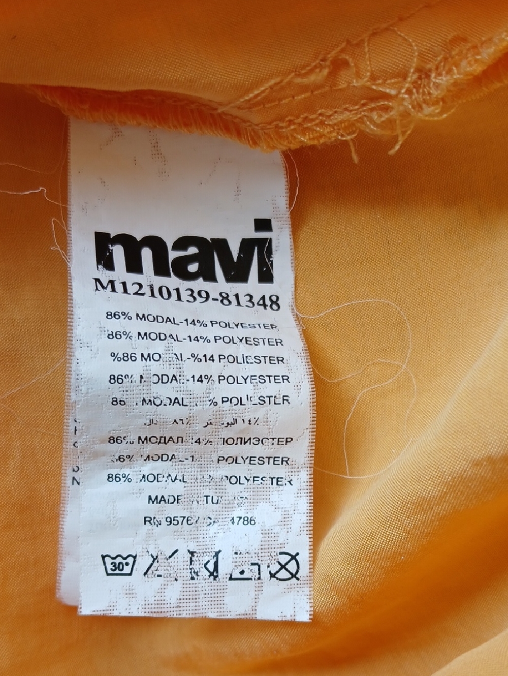 Mavi Short Sleeve Lightweight Blouse Size Medium - Picture 5 of 5